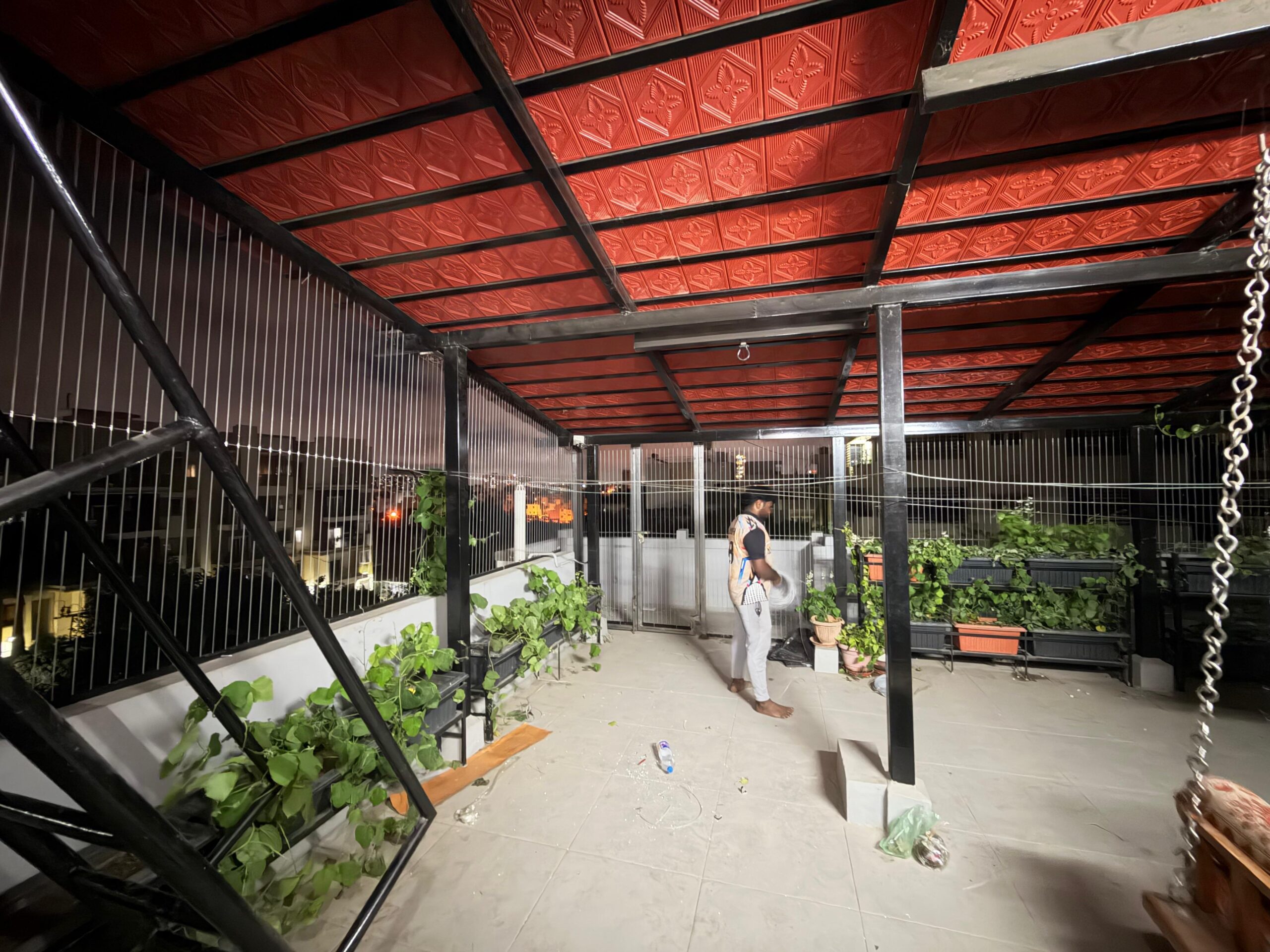 Terrace Perimeter Invisible Grill Installation