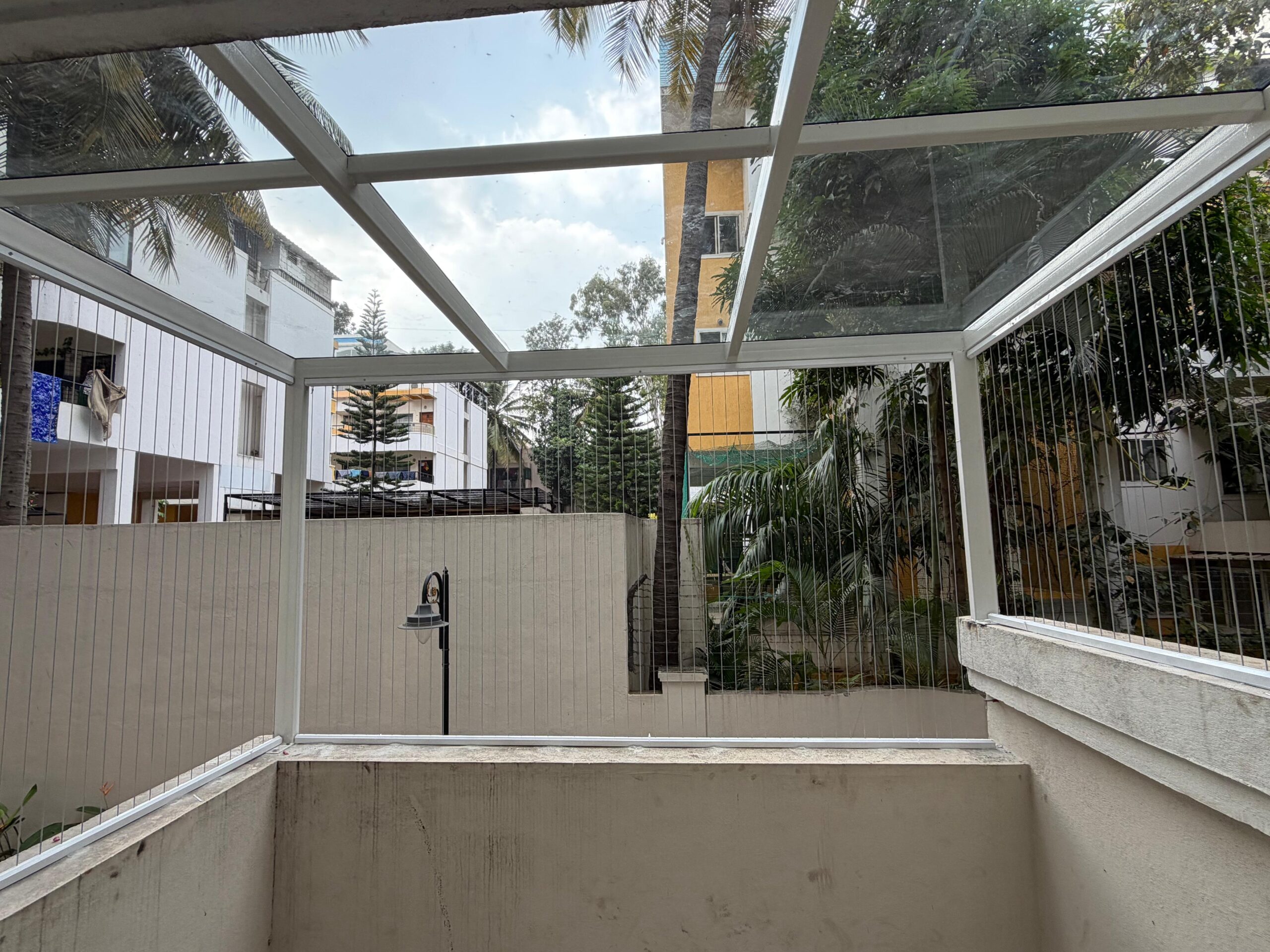 Terrace Safety Mesh Setup 1